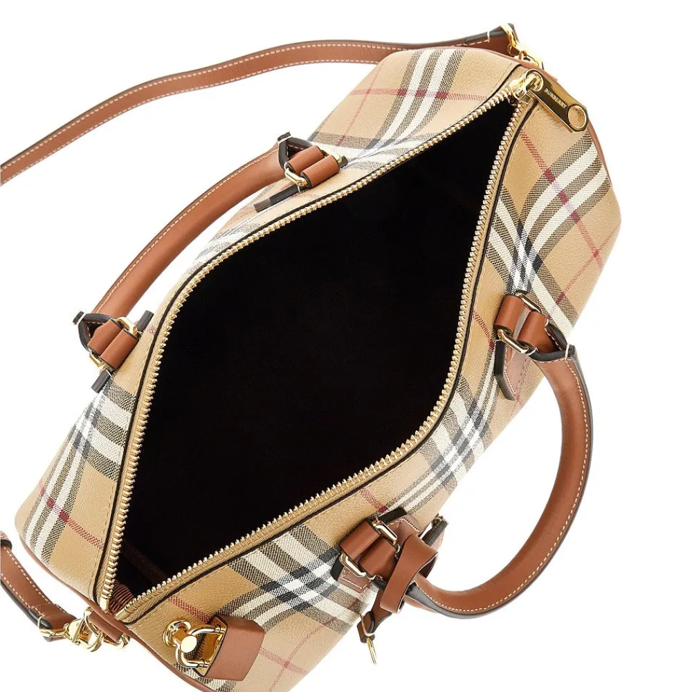 medium_check_bowling_bag_2.webp Fashion Medium 'Check' bowling bag Top-Handle Bags | Crossbody Bags