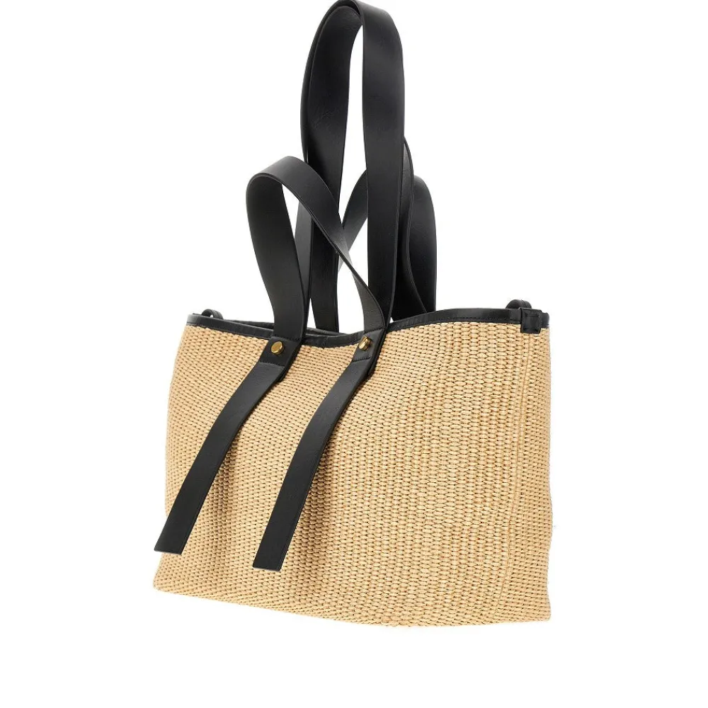 medium_day_off_raffia_bag_1.webp Clearance Medium 'Day Off' raffia bag Shoulder Bags