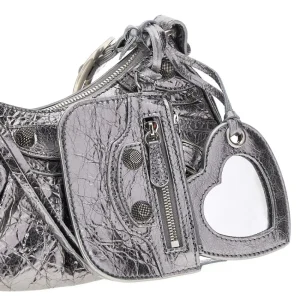 Clearance Metallized Arena leather Le Cagole XS bag Shoulder Bags