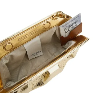 Clearance Metallized vegan leather 'Emera' clutch Clutches
