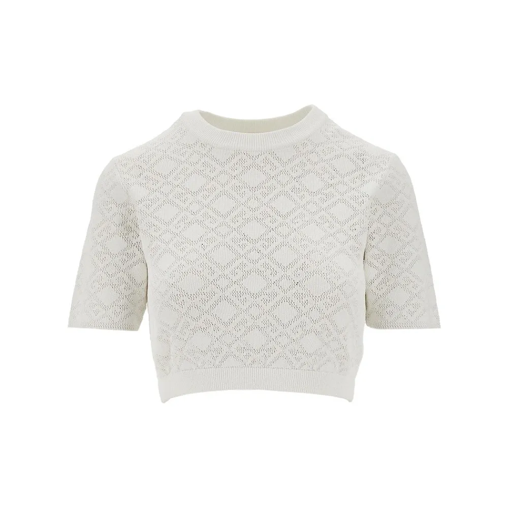 monogram__kacquard_knitte_0.webp Fashion Monogram 72 kacquard knitted top Tops