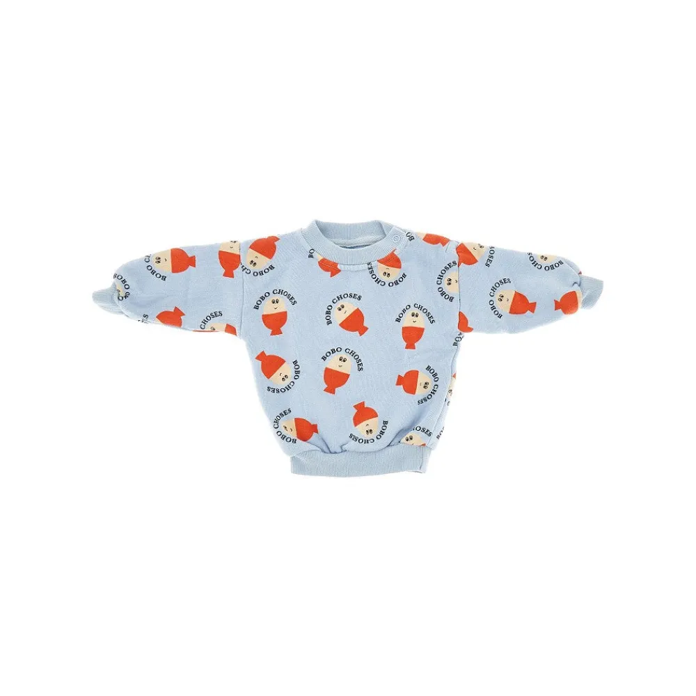 morning_egg_crewneck_swea_0.webp Online Morning Egg' crewneck sweatshirt Kids/BOY Clothing