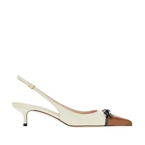 Online Nappa leather slingback pumps with bow Heeled Shoes