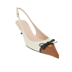 Online Nappa leather slingback pumps with bow Heeled Shoes