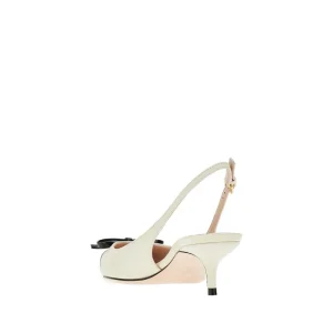 Online Nappa leather slingback pumps with bow Heeled Shoes