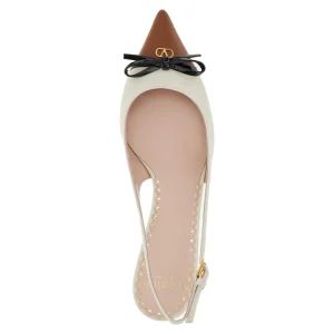 Online Nappa leather slingback pumps with bow Heeled Shoes