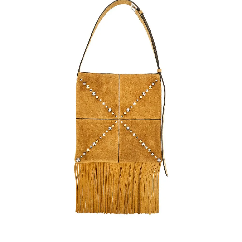 nellcte_suede_leather_sho_1-1.webp Outlet Nellcôte' suede leather shoulder bag Shoulder Bags