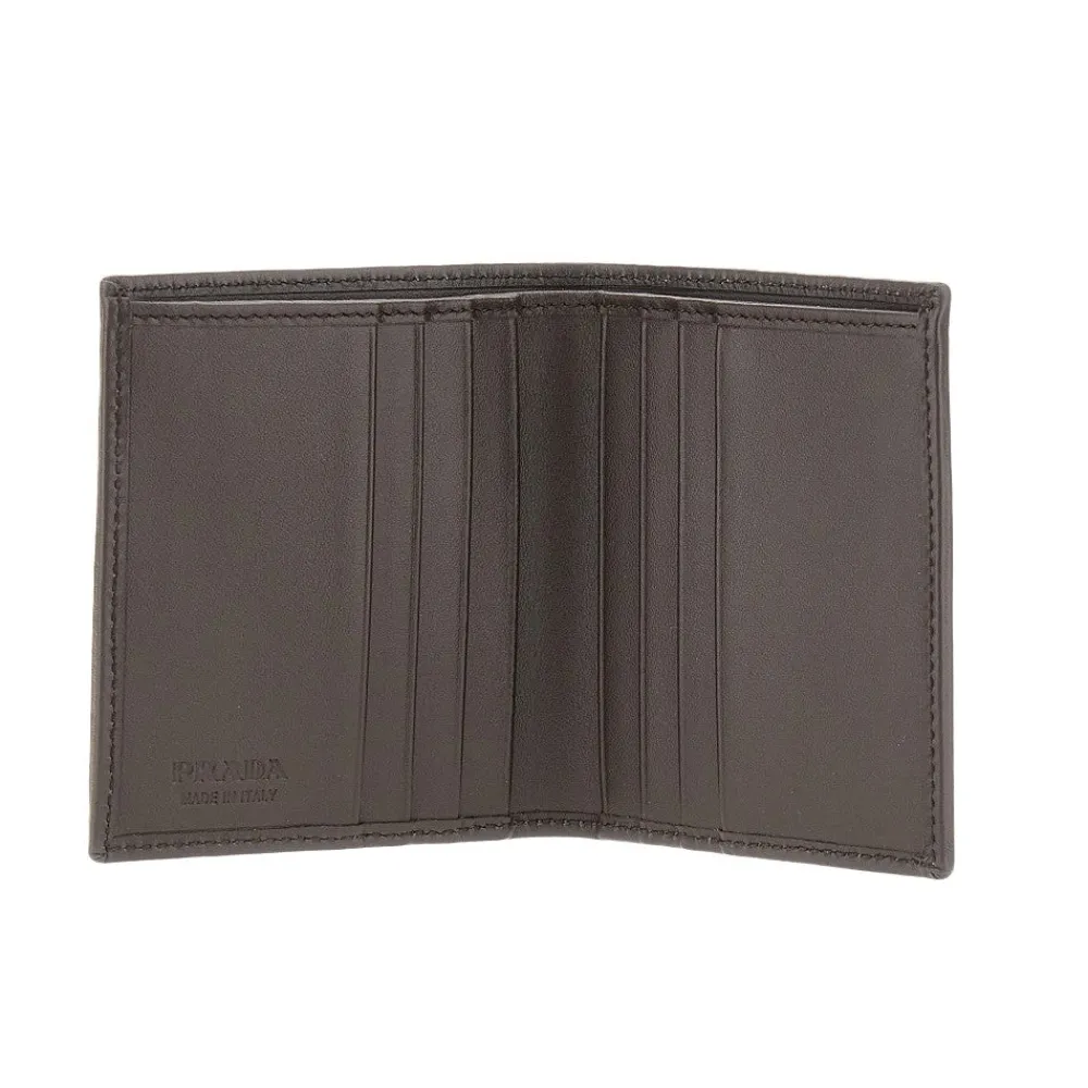 nylon_and_leather_horizon_2.webp Clearance Nylon and leather horizontal bi-fold wallet Wallets And Small Leather Goods