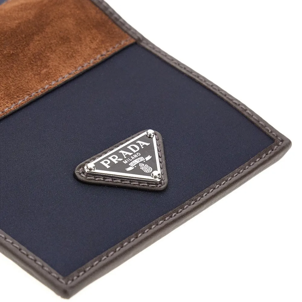nylon_and_leather_horizon_3.webp Clearance Nylon and leather horizontal bi-fold wallet Wallets And Small Leather Goods