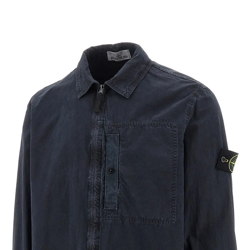 old_effect_cotton_overshi_1-1.webp Outlet Old effect cotton overshirt Jackets | Shirts