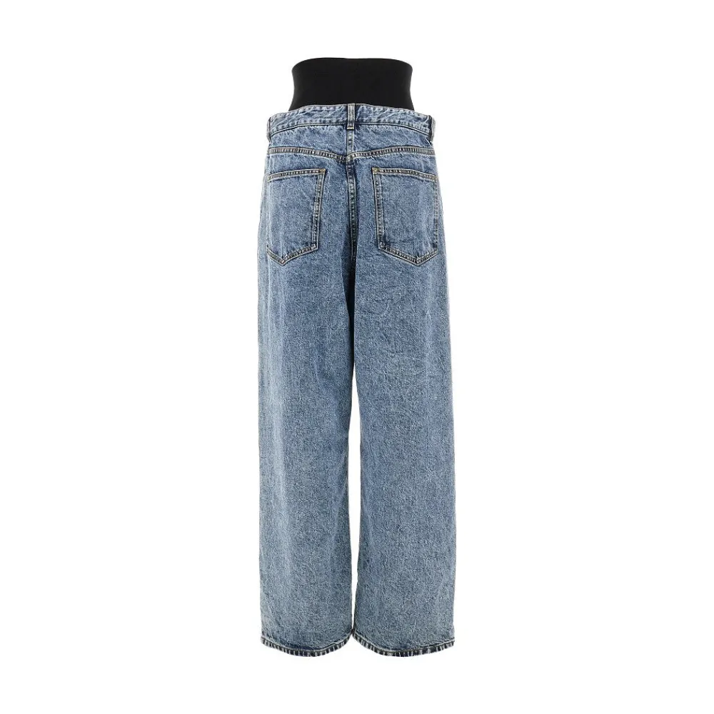 oversized_jeans_with_knit_2.webp Best Oversized jeans with knitted waistband Jeans