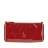 Fashion Patent faux leather flat pouch with chain Shoulder Bags
