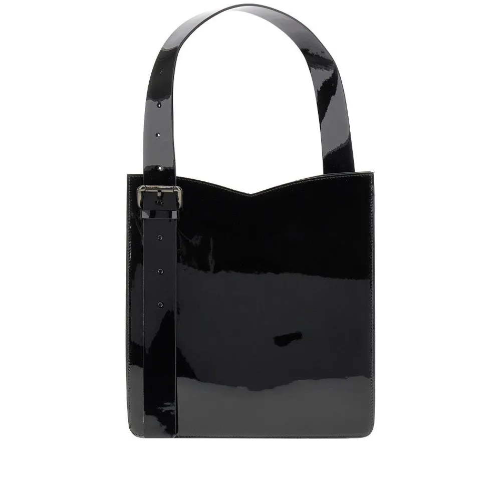 patent_leather_iron_tote__0-1.webp Online Patent leather 'Iron' tote bag Top-Handle Bags | Shoulder Bags