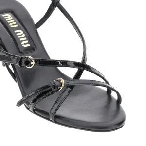 New Patent leather straps sandals Heeled Shoes | Sandals