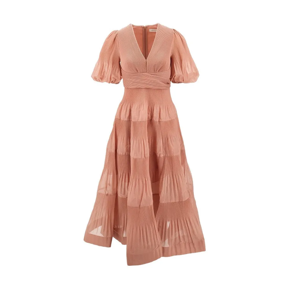 pleated_anklelength_dress_0.webp Clearance Pleated ankle-length dress Dresses