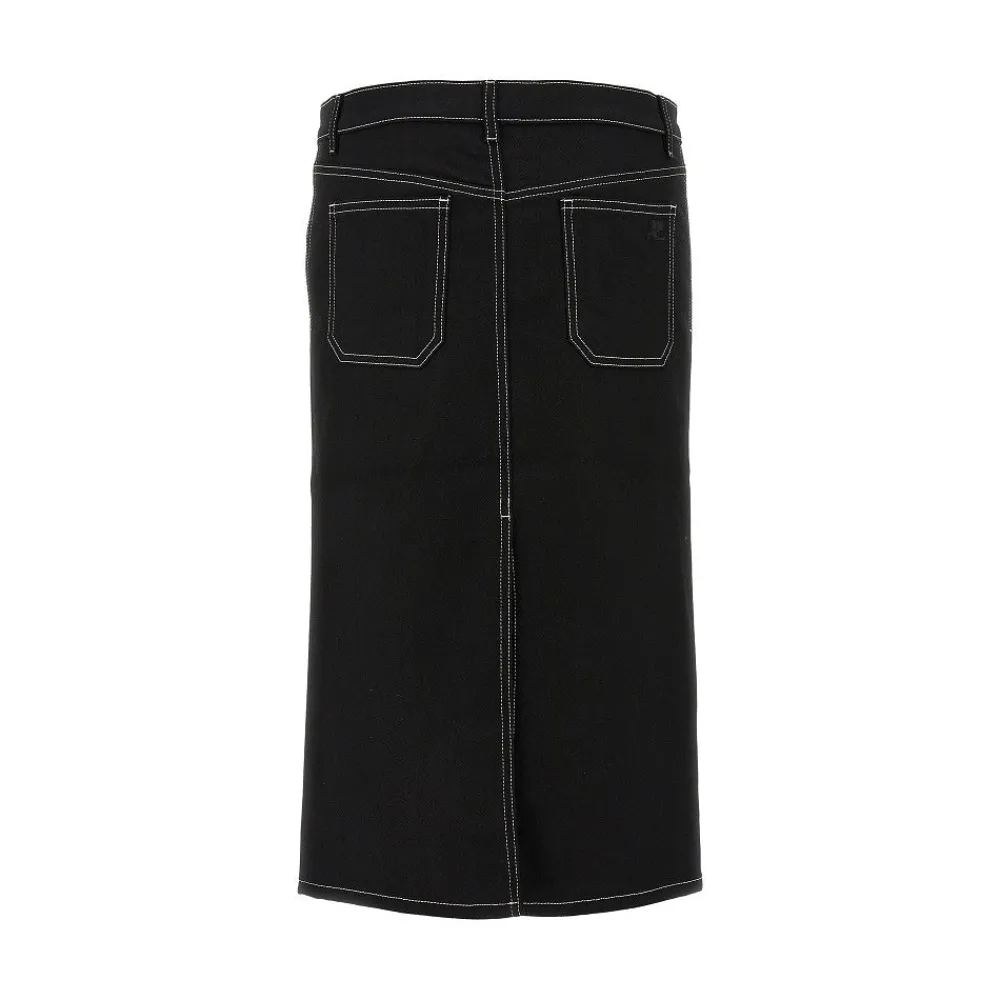 pocket_denim_kneelength_s_2.webp Best 2-Pocket denim knee-length skirt Skirts