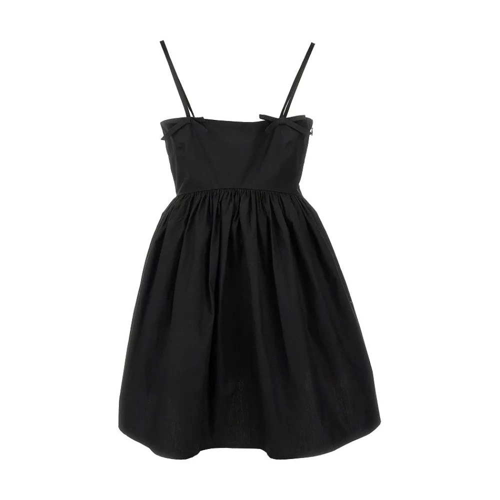 poplin_mini_dress_with_bo_0.webp Sale Poplin mini dress with bows Dresses