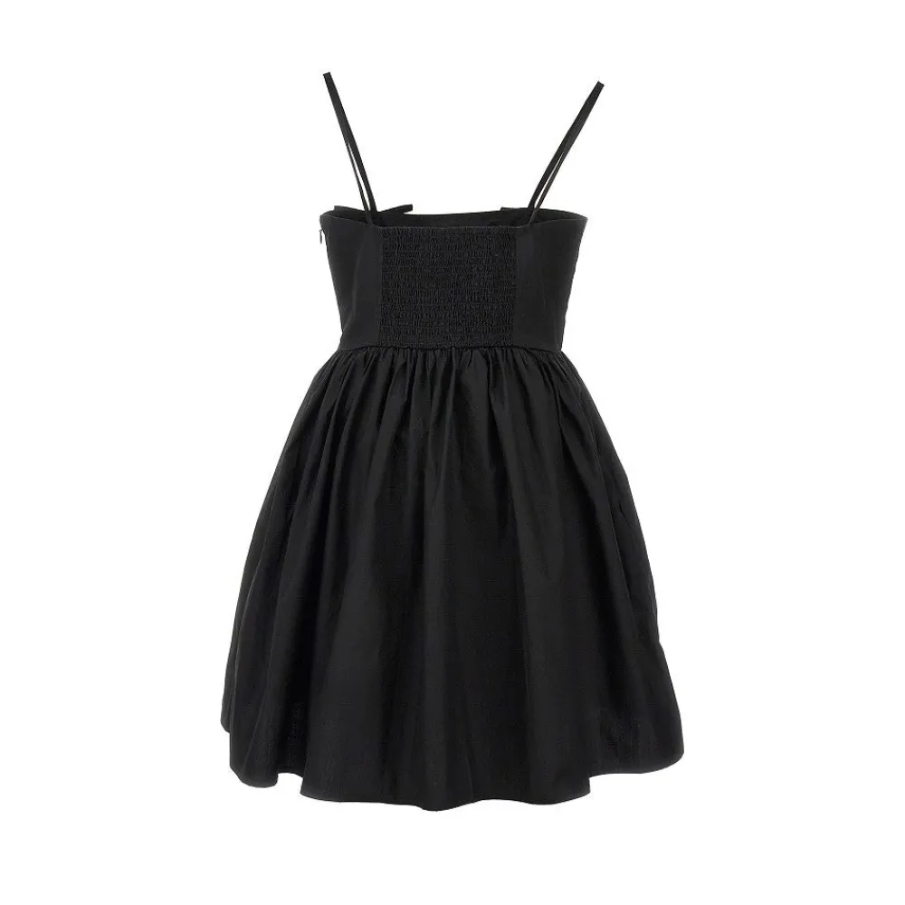 poplin_mini_dress_with_bo_2.webp Sale Poplin mini dress with bows Dresses