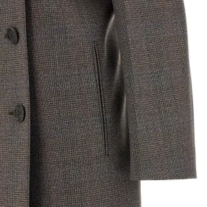 Hot Prince of Wales and viscose coat Outerwear
