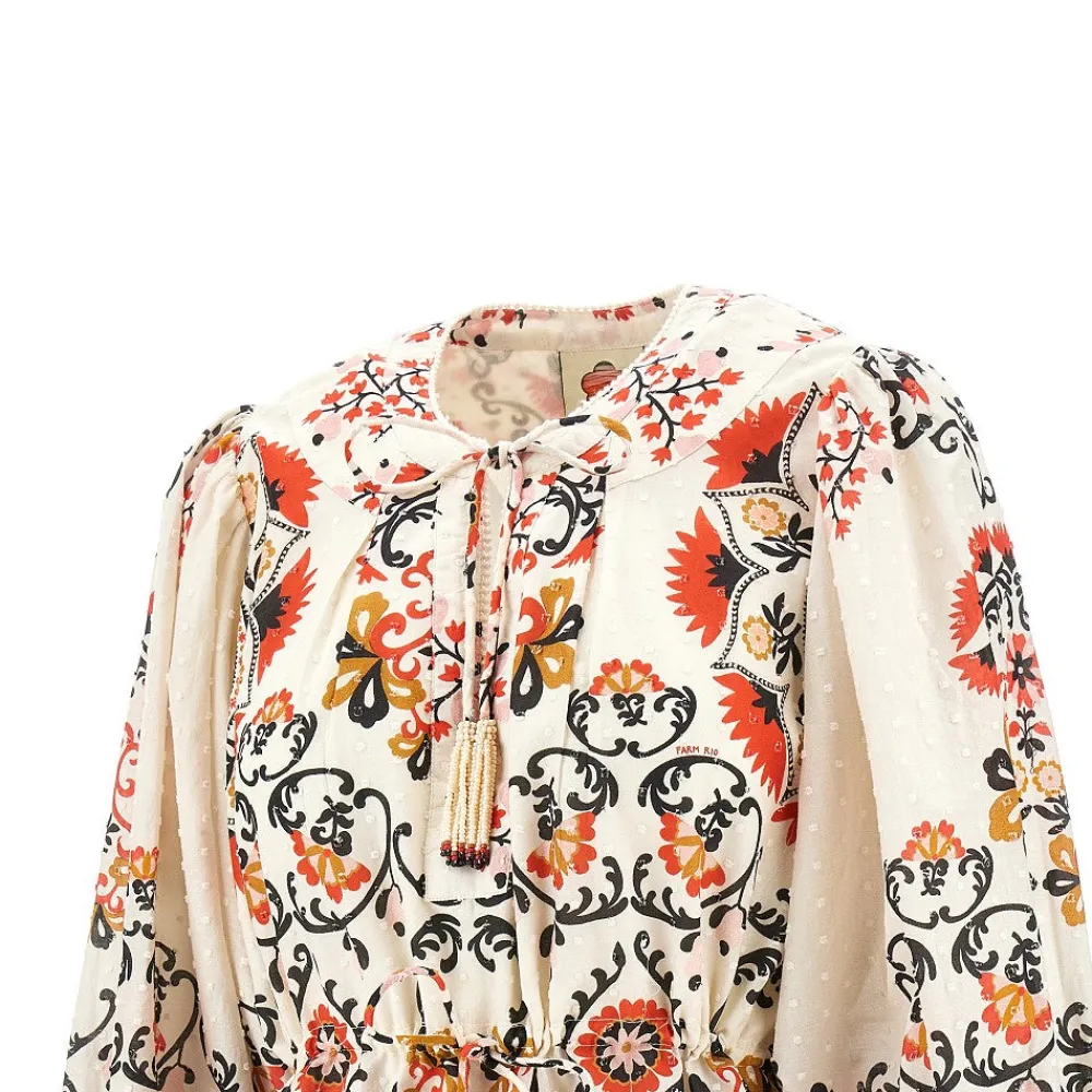 printed_muslin_mini_dress_1.webp Online Printed muslin mini dress Dresses