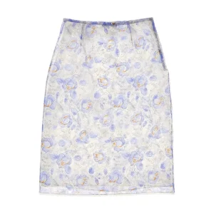 Sale Printed nylonette midi skirt Skirts