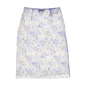 Sale Printed nylonette midi skirt Skirts