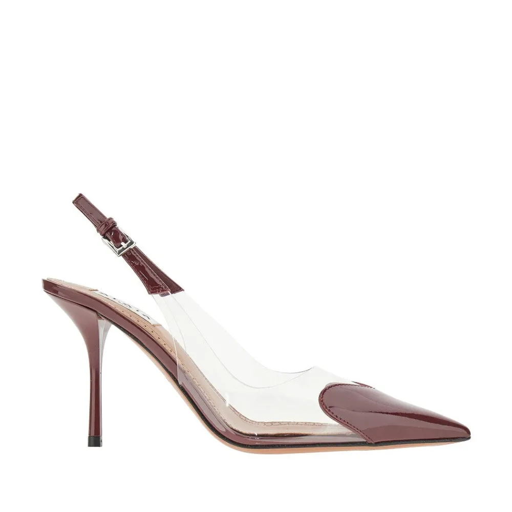 pvc_and_leather_le_coeur__0.webp Online PVC and leather 'Le Coeur' slingback pumps Heeled Shoes