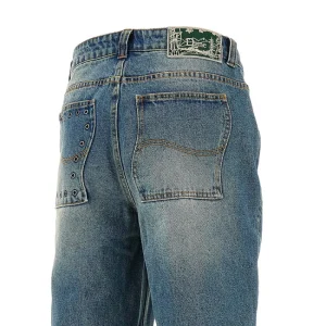 Discount Relaxed Fit jeans with eyelets Jeans