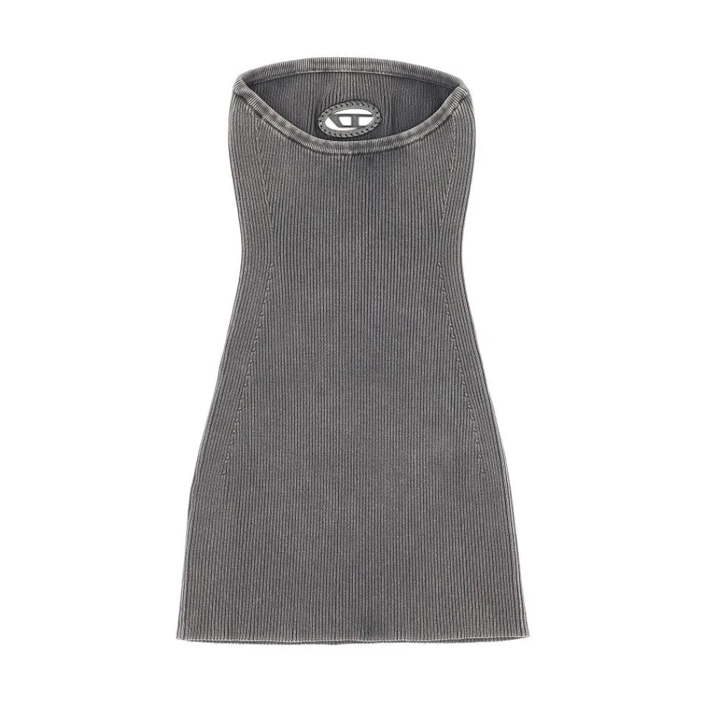 ribbed_mini_dress_with_ov_1.webp Discount Ribbed mini dress with Oval D inlay Dresses