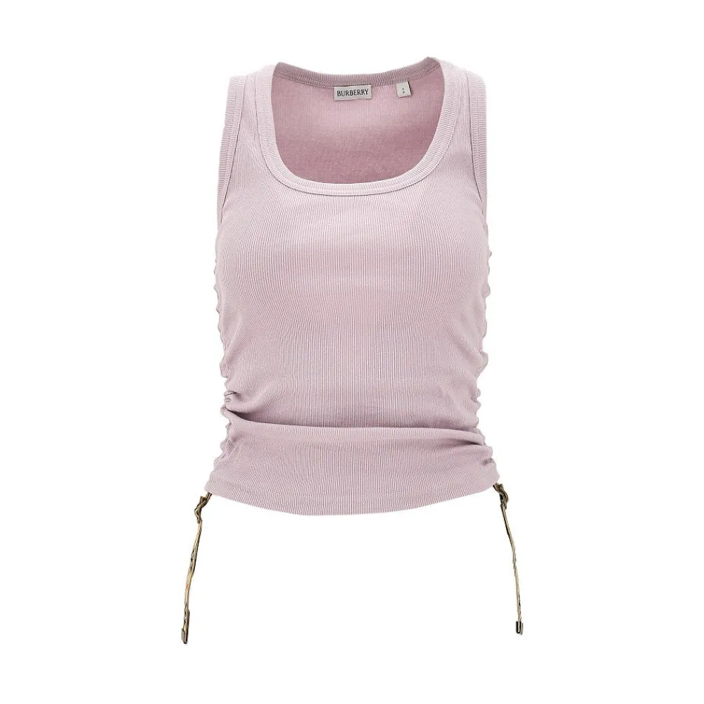ribbed_tank_top_with_chec_0.webp Outlet Ribbed tank top with Check ribbons Tops