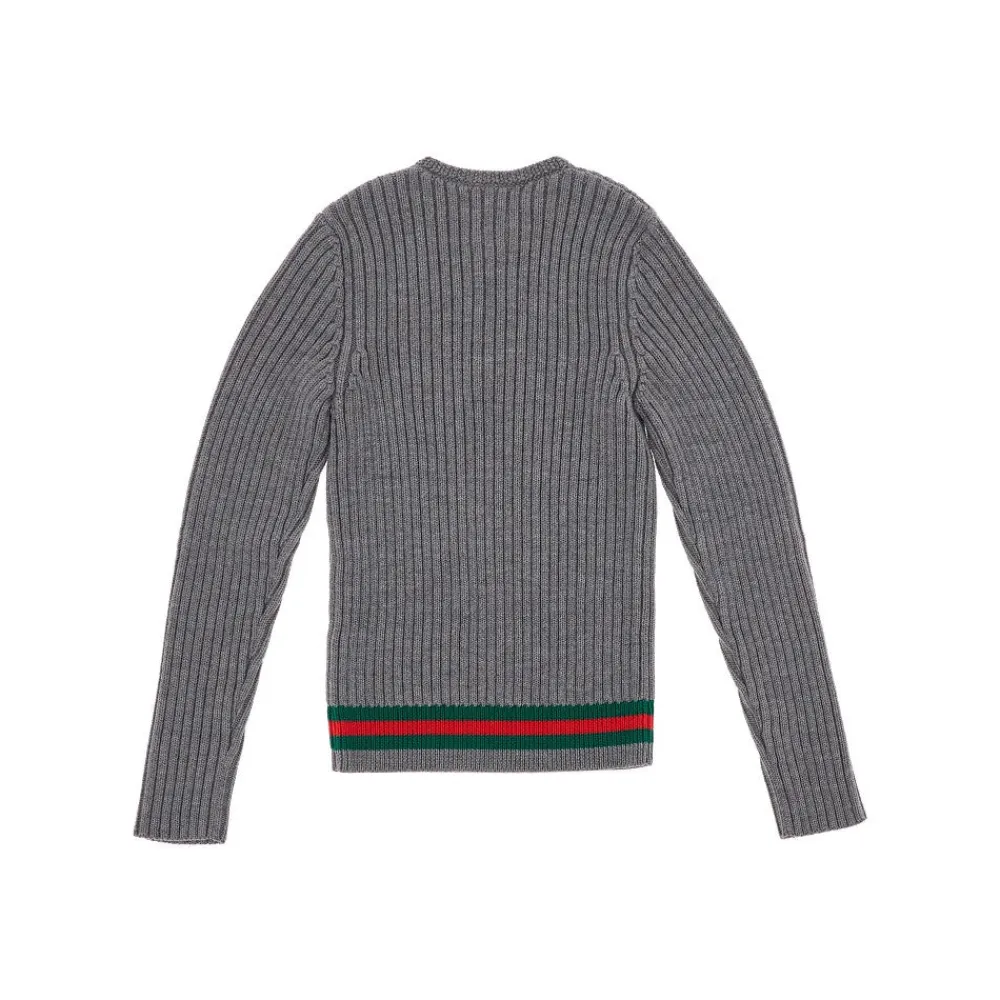 ribbed_wool_sweater_with__1.webp Discount Ribbed wool sweater with Web motif Kids/BOY Clothing