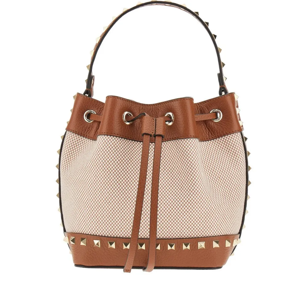 rockstud_canvas_bucket_ba_0.webp Best Rockstud' canvas bucket bag Top-Handle Bags | Crossbody Bags