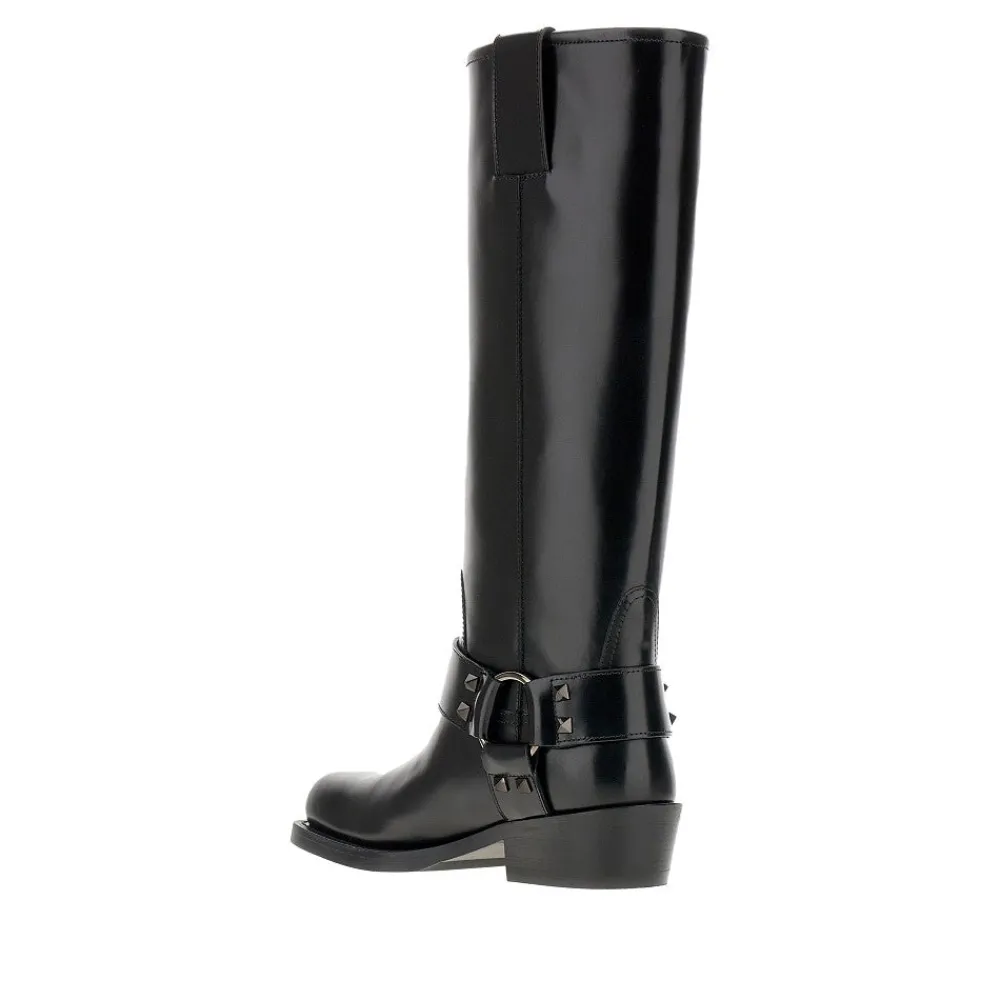 rockstud_leather_biker_bo_2.webp Online Rockstud' leather biker boots Boots And Ankle Boots