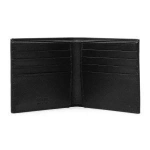 Outlet Saffiano leather bi-fold wallet Wallets And Small Leather Goods
