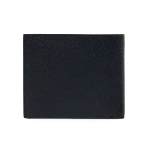 Outlet Saffiano leather wallet with triangle logo Wallets And Small Leather Goods