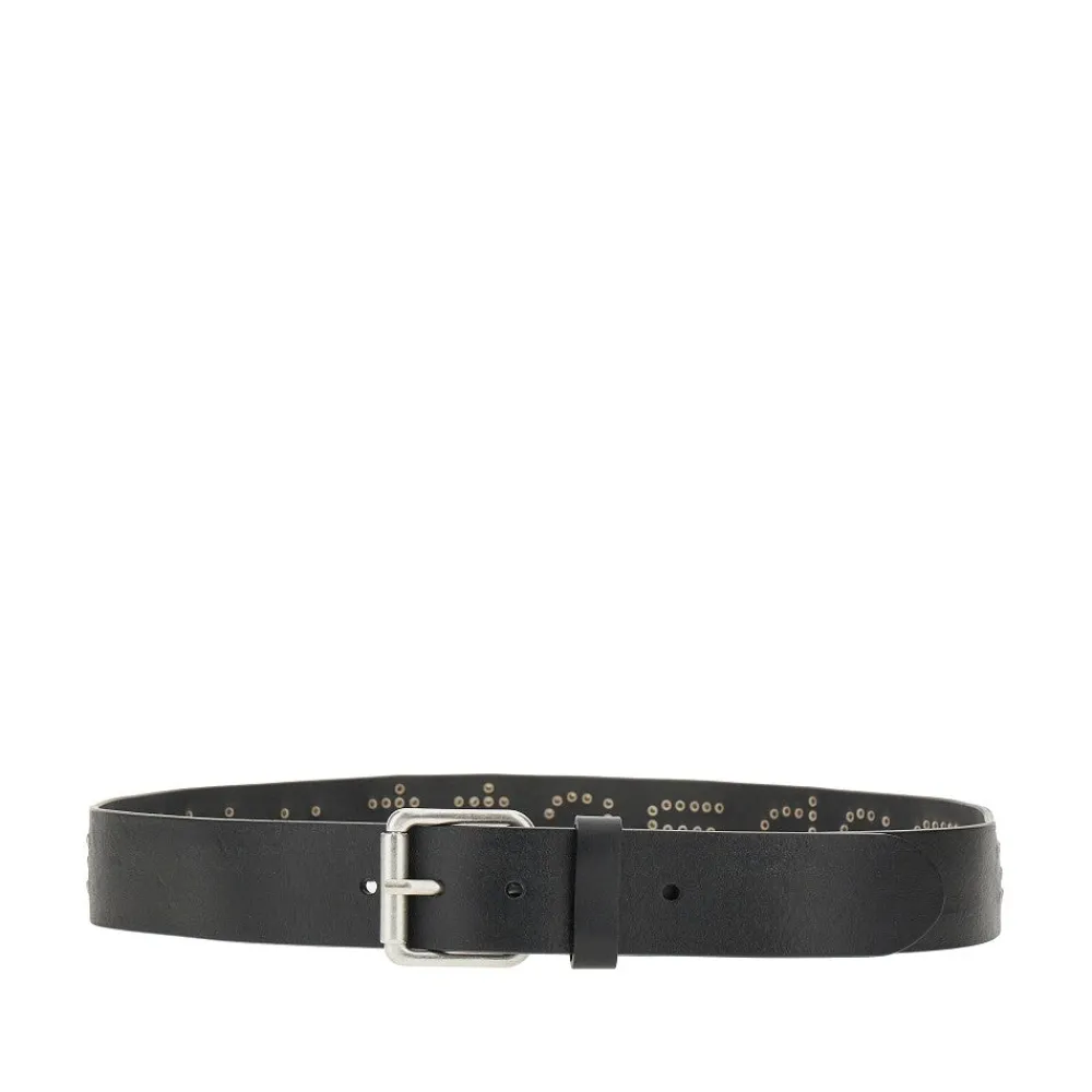 script_studs_leather_belt_0.webp Clearance Script Studs' leather belt Belts