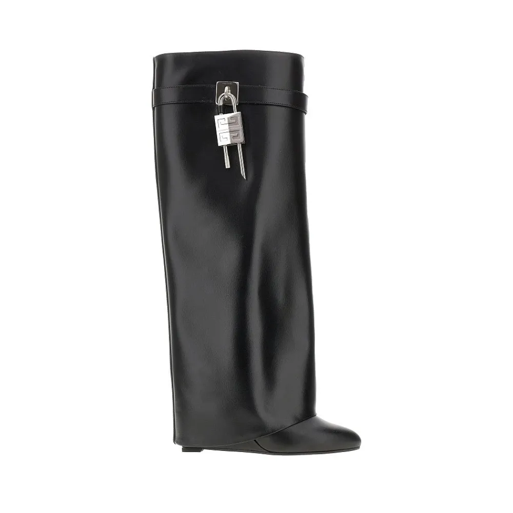 shark_lock_leather_boots_0.webp Outlet Shark Lock' leather boots Boots And Ankle Boots