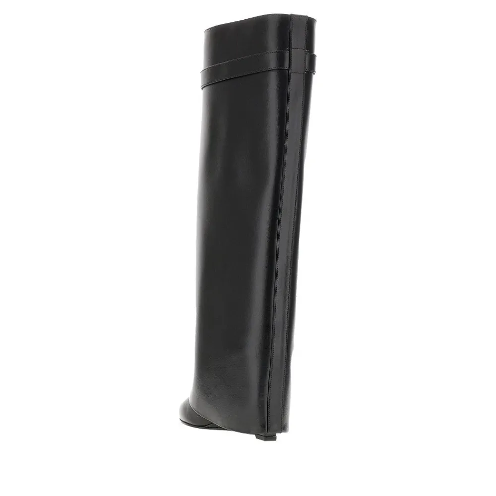 shark_lock_leather_boots_2.webp Outlet Shark Lock' leather boots Boots And Ankle Boots
