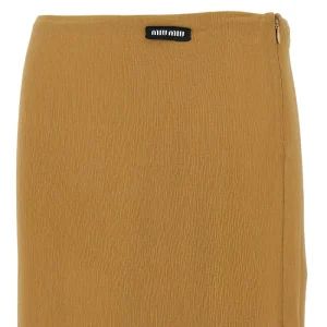 Fashion Silk creponne knee-length skirt Skirts
