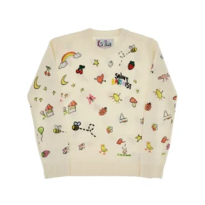 Online Sketch motif sweater Kids Clothing