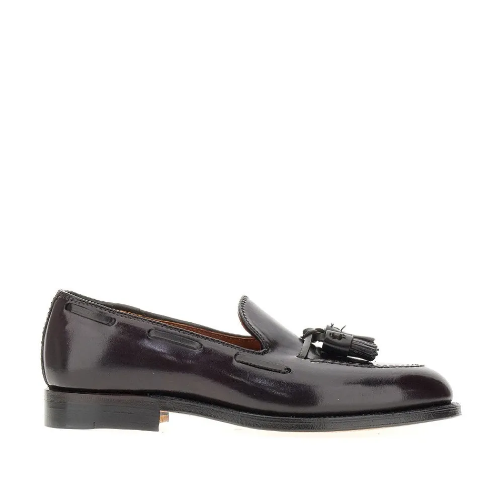 spazzolato_leather_loafer_0.webp Outlet Spazzolato leather loafers with tassels Loafers