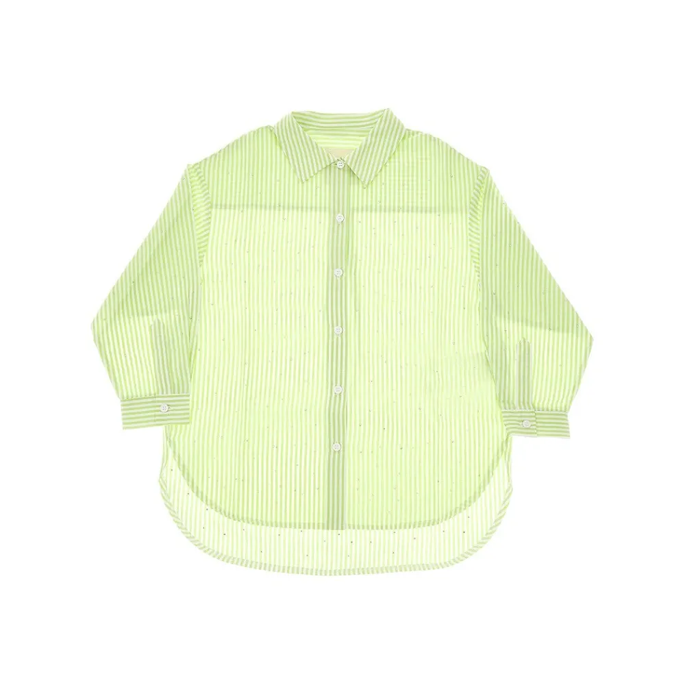 strassembellished_striped_0-1.webp Fashion Strass-embellished striped oversized shirt Kids Clothing