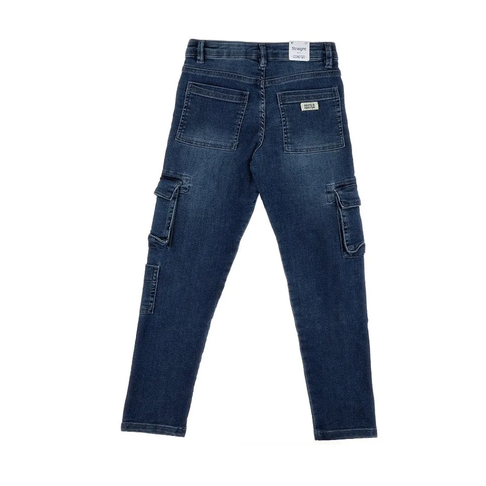 stretch_denim_cargo_pants_1.webp Sale Stretch denim cargo pants Kids/BOY Clothing
