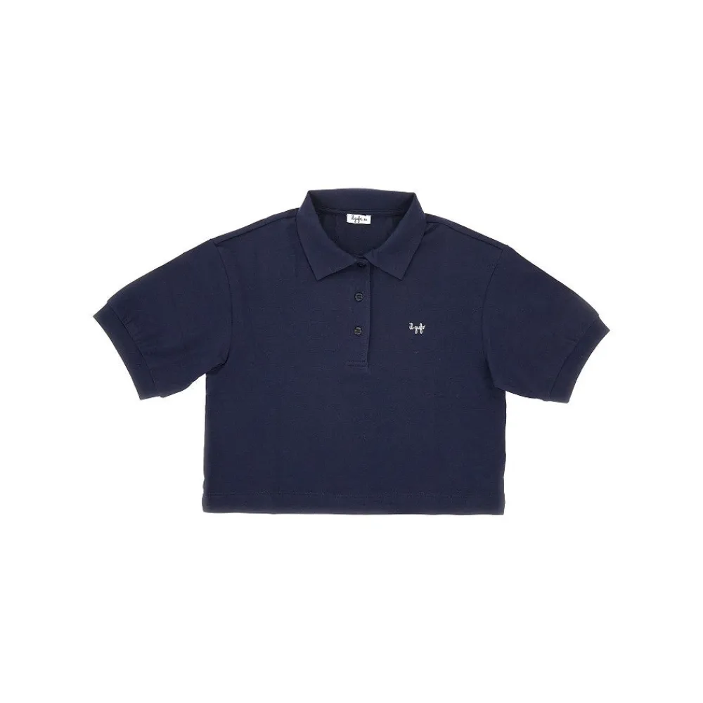 stretch_jersey_cropped_po_0.webp Outlet Stretch jersey cropped polo shirt Kids Clothing