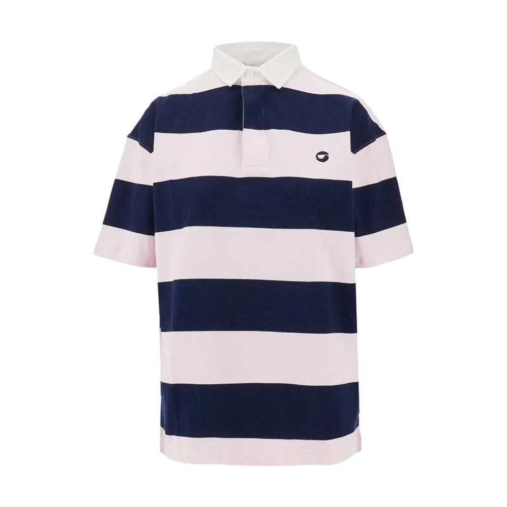 striped_cotton_oversized__0-1.webp Discount Striped cotton oversized polo shirt Tops