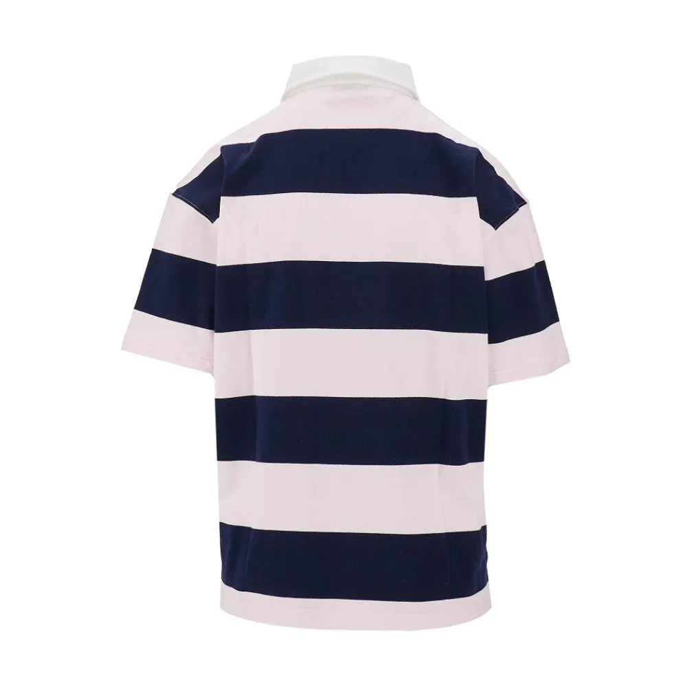 striped_cotton_oversized__2.webp Discount Striped cotton oversized polo shirt Tops