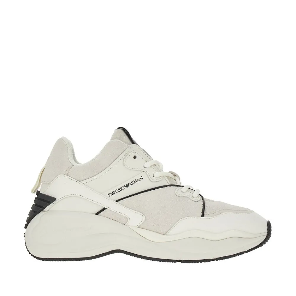 suede_and_leather_sneaker_0.webp Sale Suede and leather sneakers with Eagle detail Sneakers