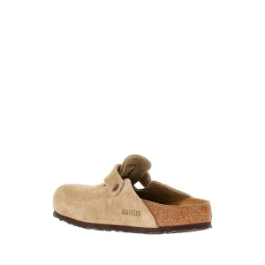 Outlet Suede leather 'Boston' sabot Sandals And Slides