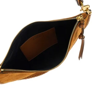 Clearance Suede leather Oskan Soft Zip bag Shoulder Bags