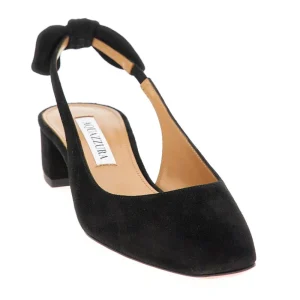 New Suede leather 'Very Bow Tie' slingback pumps Heeled Shoes